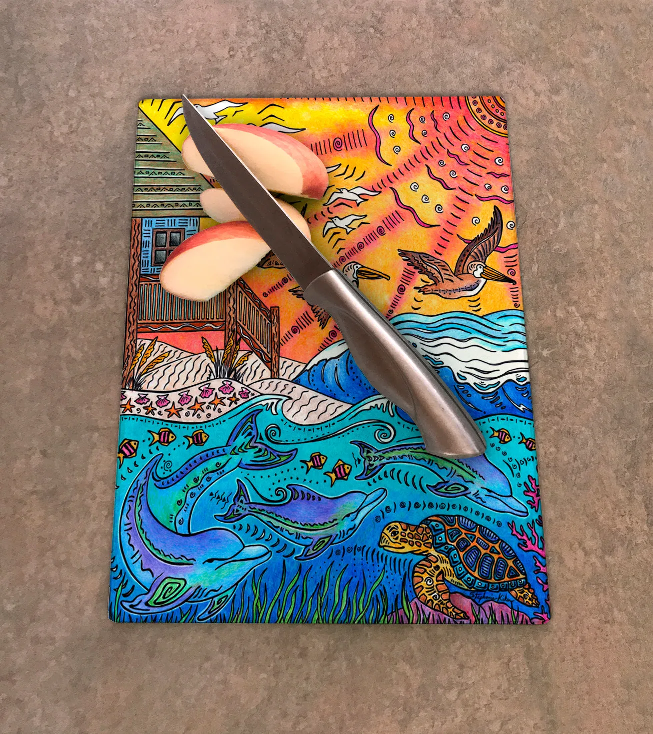 Oceanfront Cutting Board