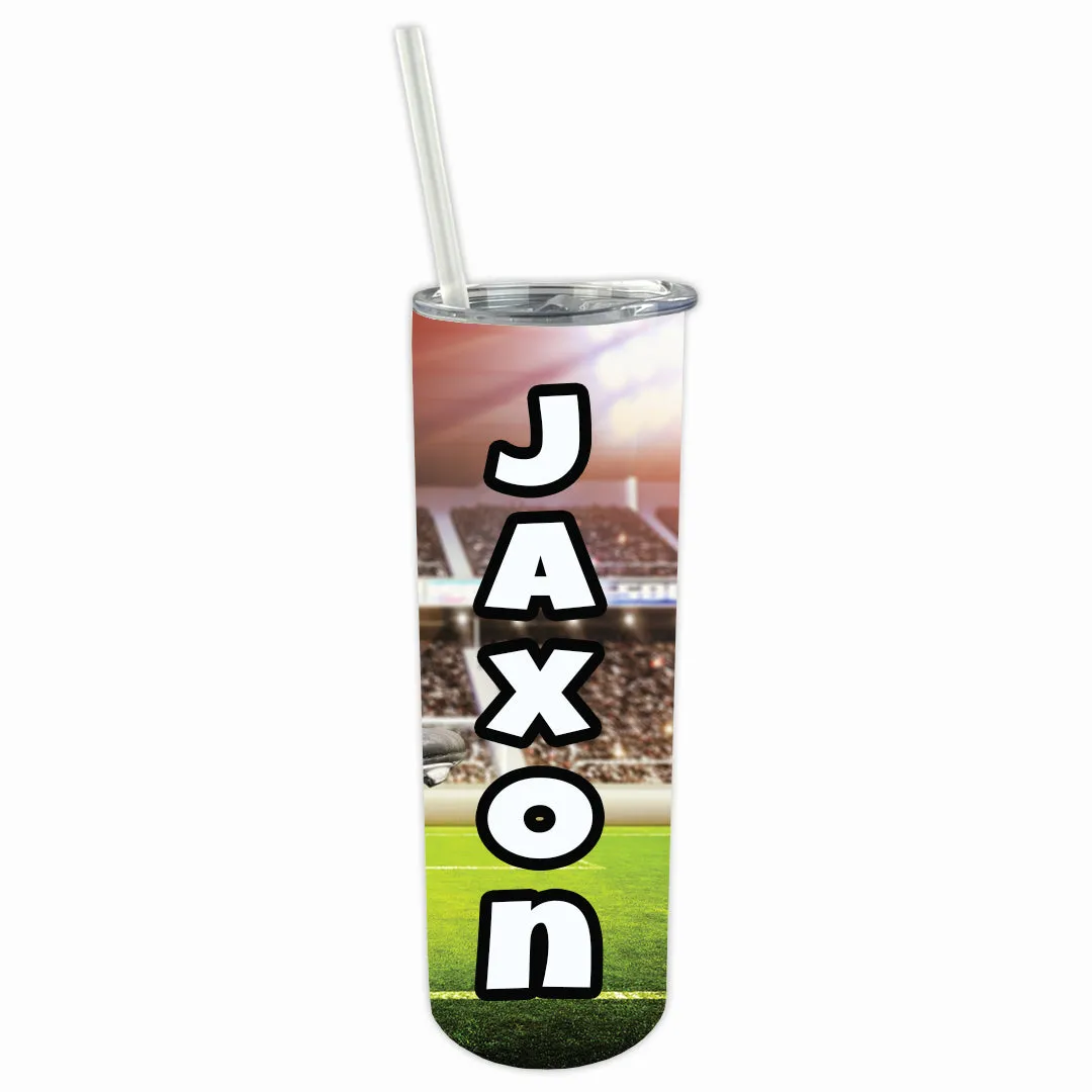 Personalized Sports 30oz Double Walled Stainless Steel Bottle - Soccer