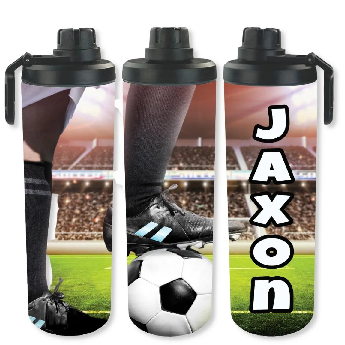 Personalized Sports 30oz Double Walled Stainless Steel Bottle - Soccer