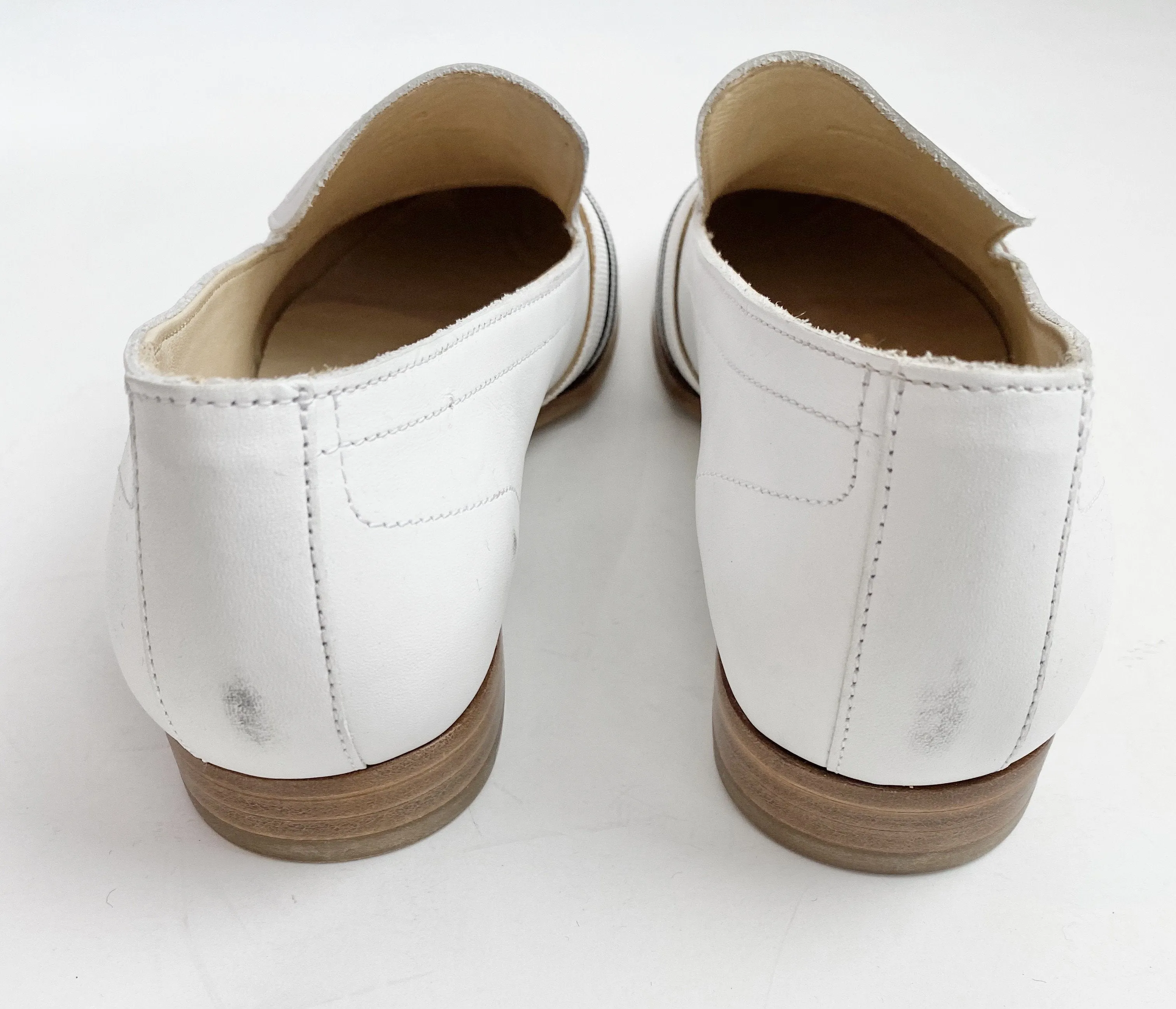 Rag & Bone White Leather Loafers