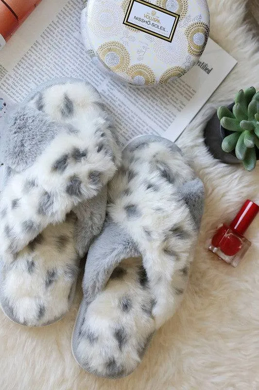 Snow Leopard Slippers