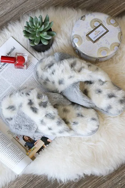 Snow Leopard Slippers