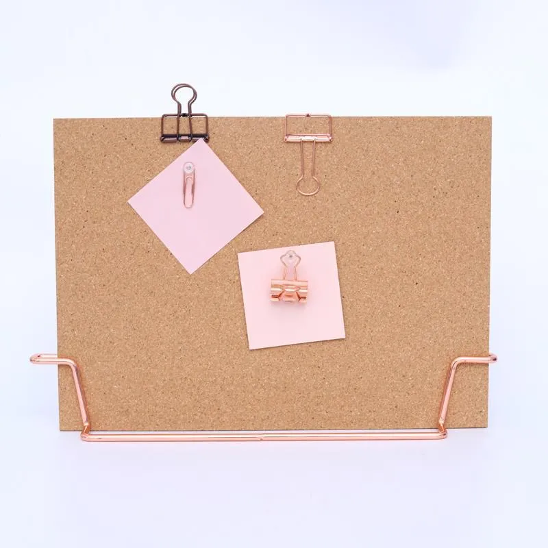 Standing Cork Bulletin Board - Rose Gold/Gold