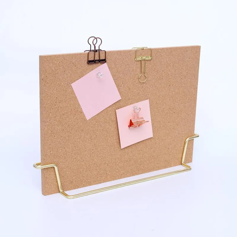 Standing Cork Bulletin Board - Rose Gold/Gold