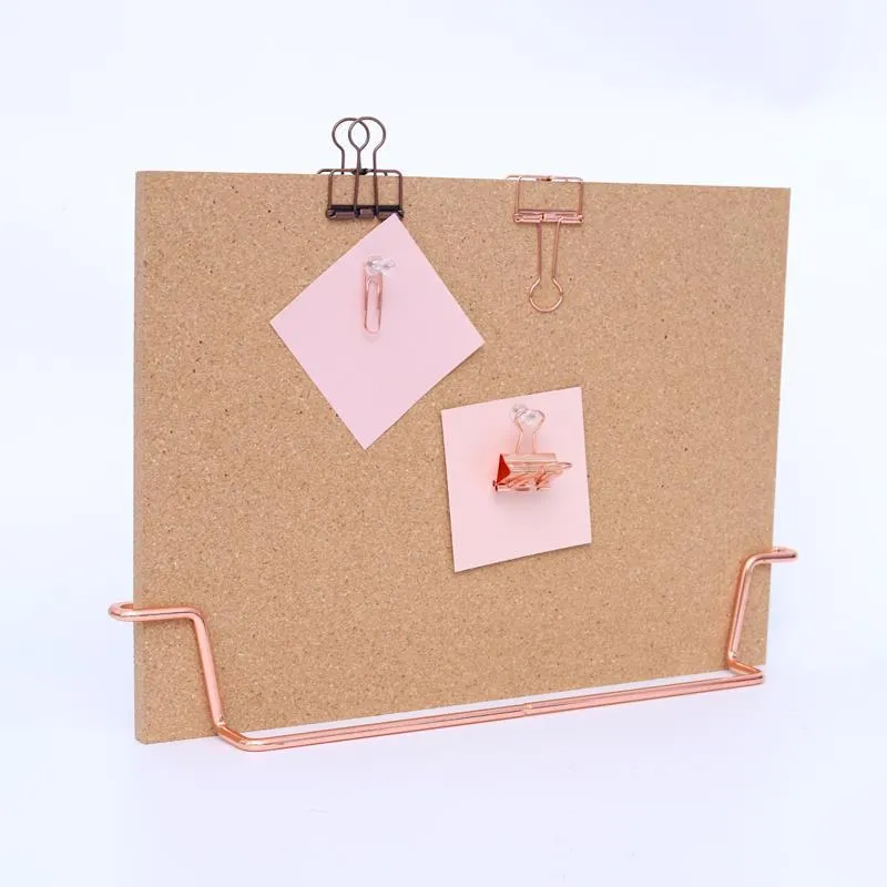 Standing Cork Bulletin Board - Rose Gold/Gold