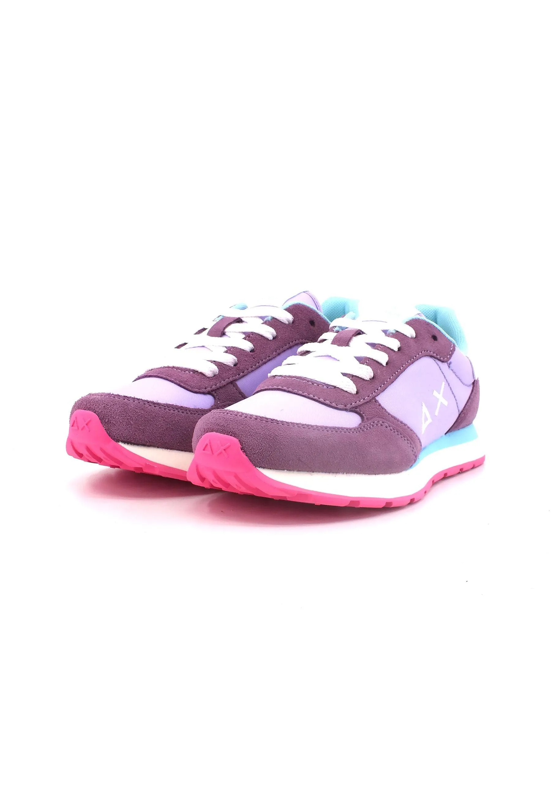 SUN68 Ally Solid Nylon Sneaker Bambino Lilla Z33401K