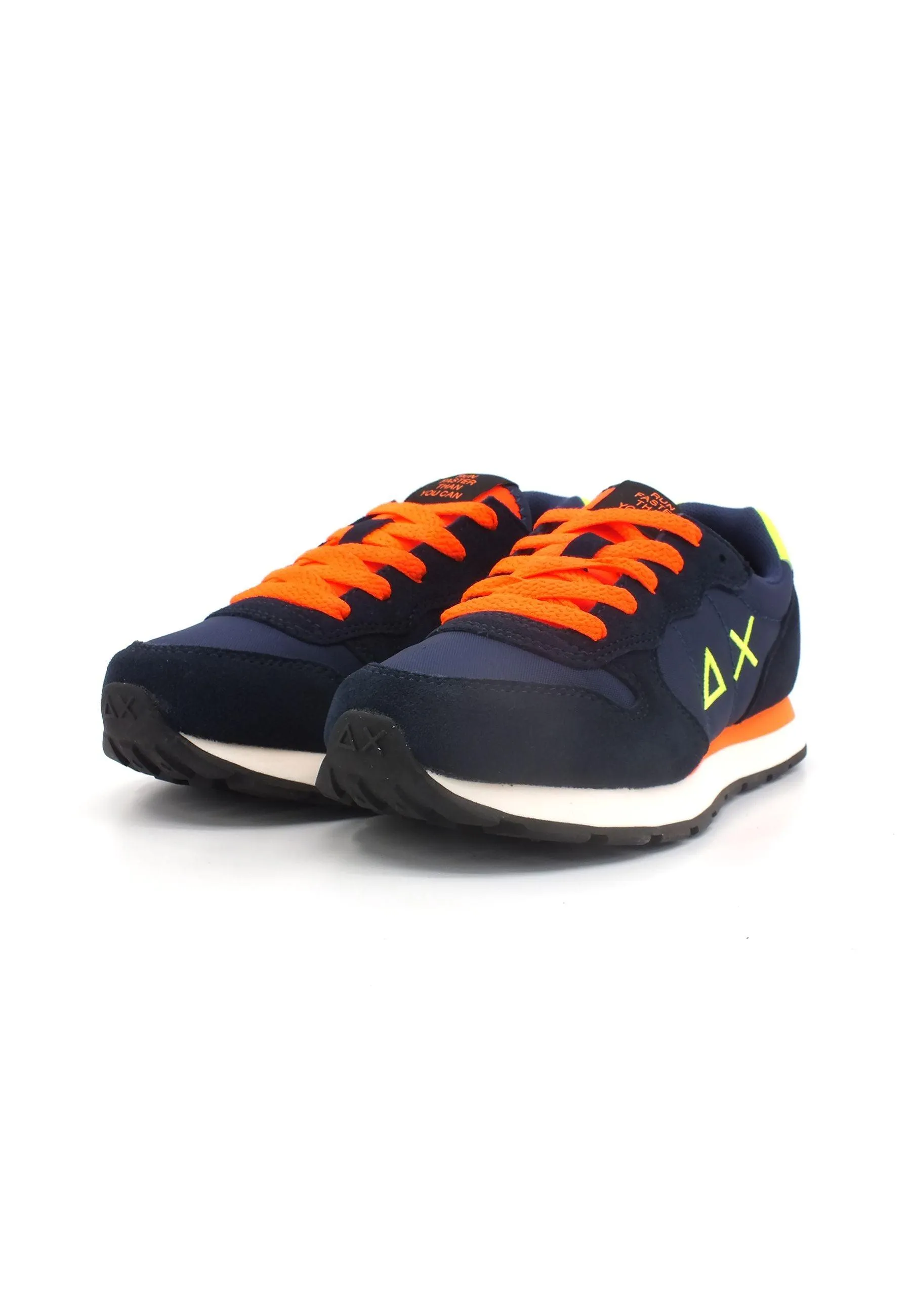 SUN68 Tom Fluo Sneaker Bambino Navy Blue Z33302T