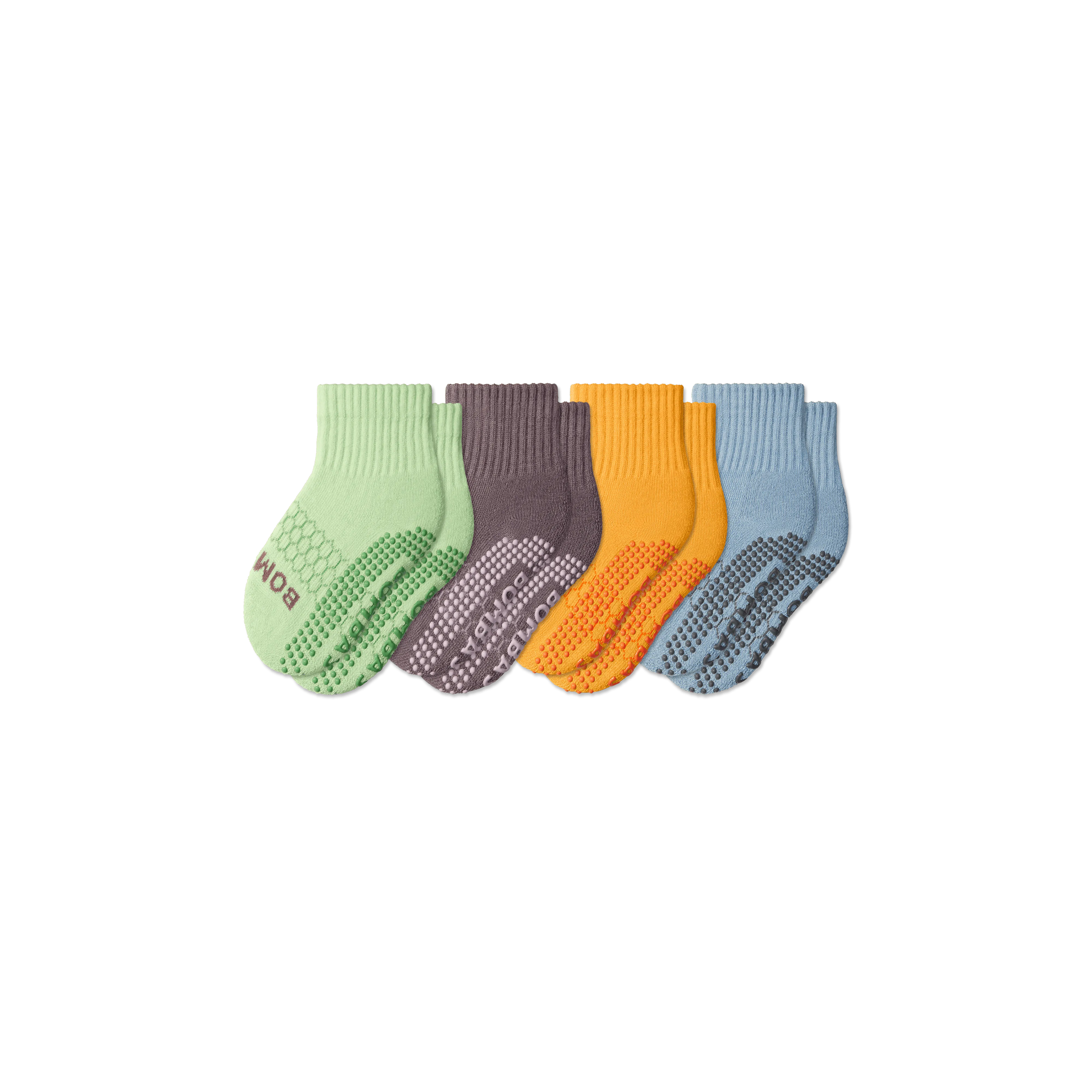 Toddler Gripper Calf Socks 4-Pack