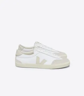 VEJA Men's Volley White Pierre Canvas Leather Sneaker