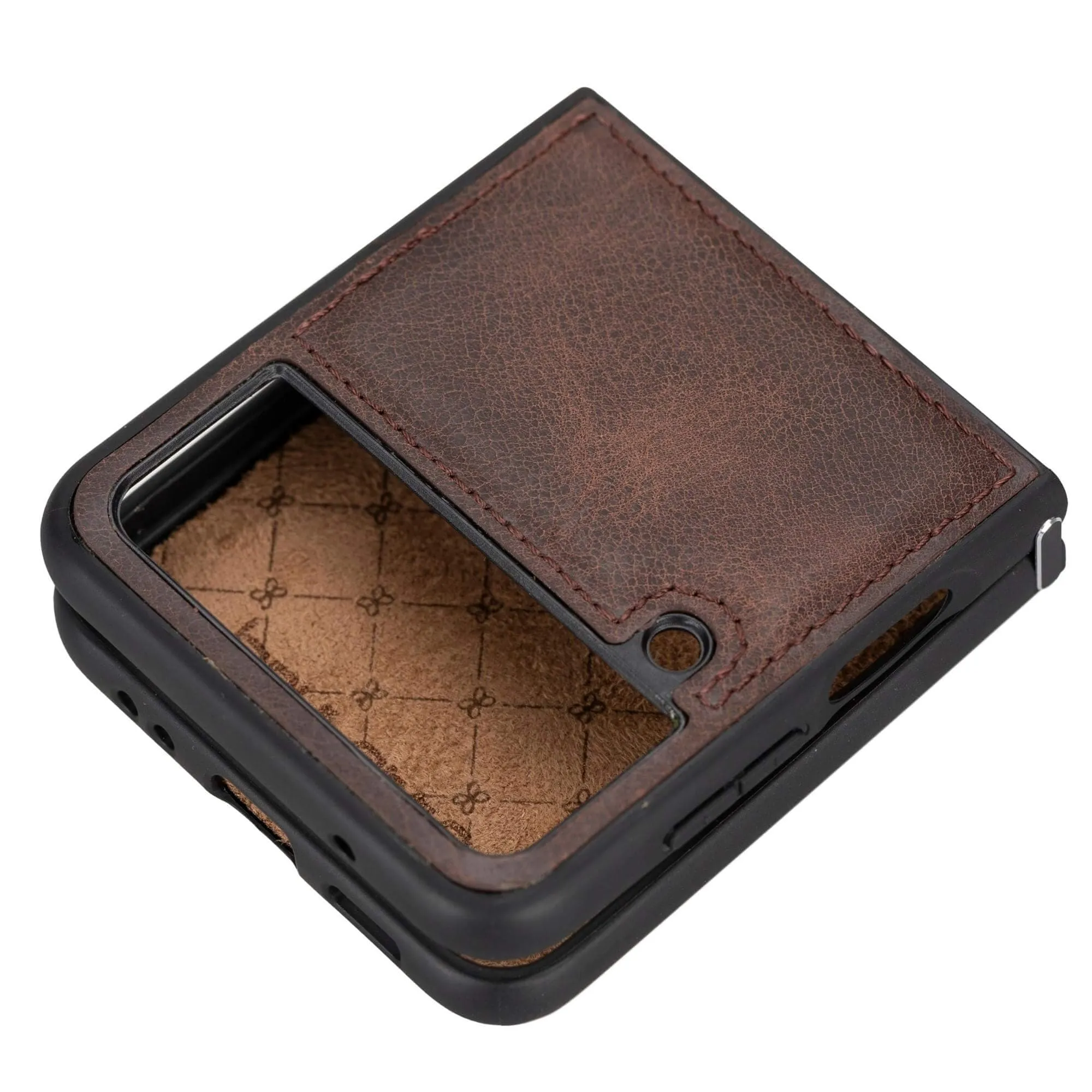 York Samsung Z Flip 4 Leather Back Cover Case