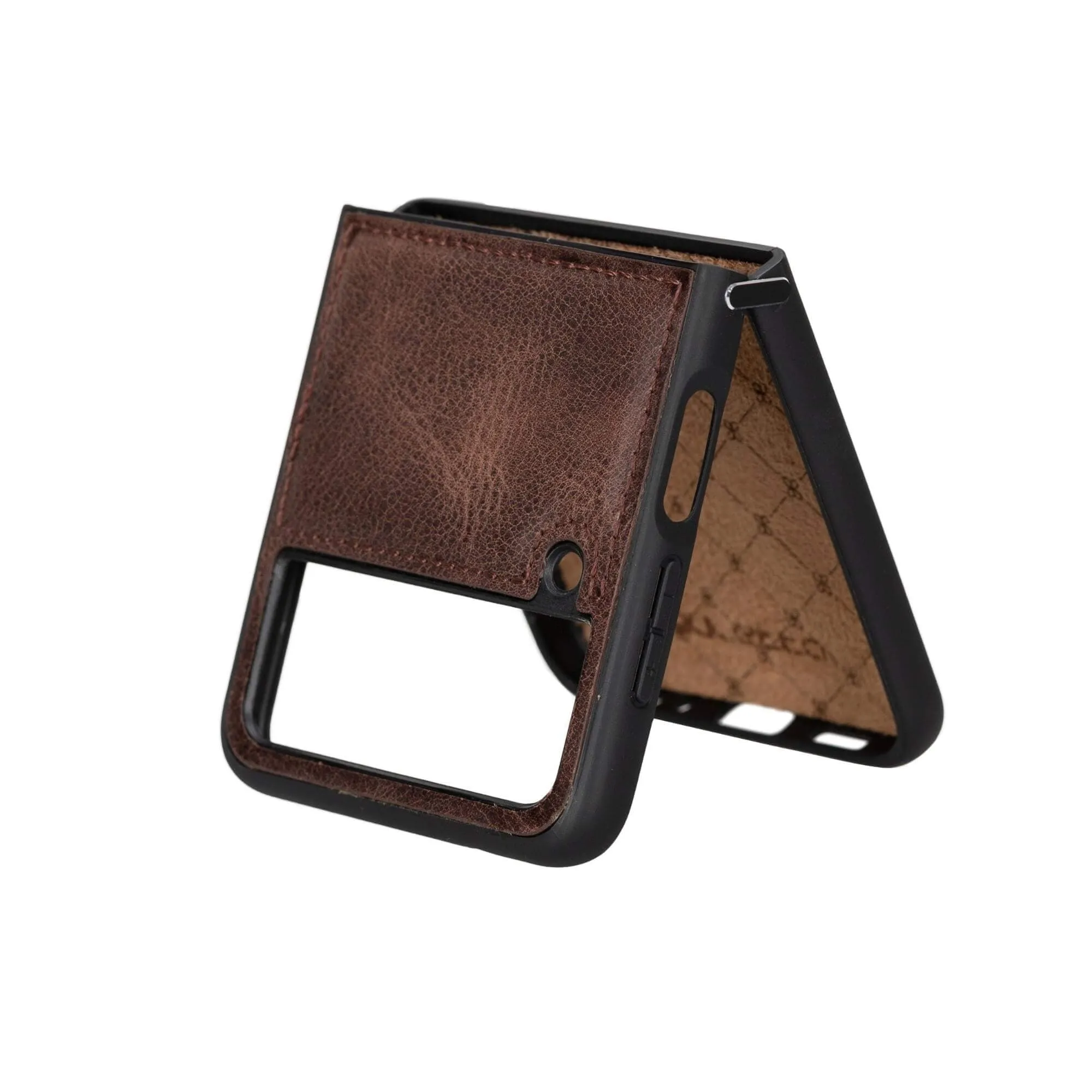 York Samsung Z Flip 4 Leather Back Cover Case