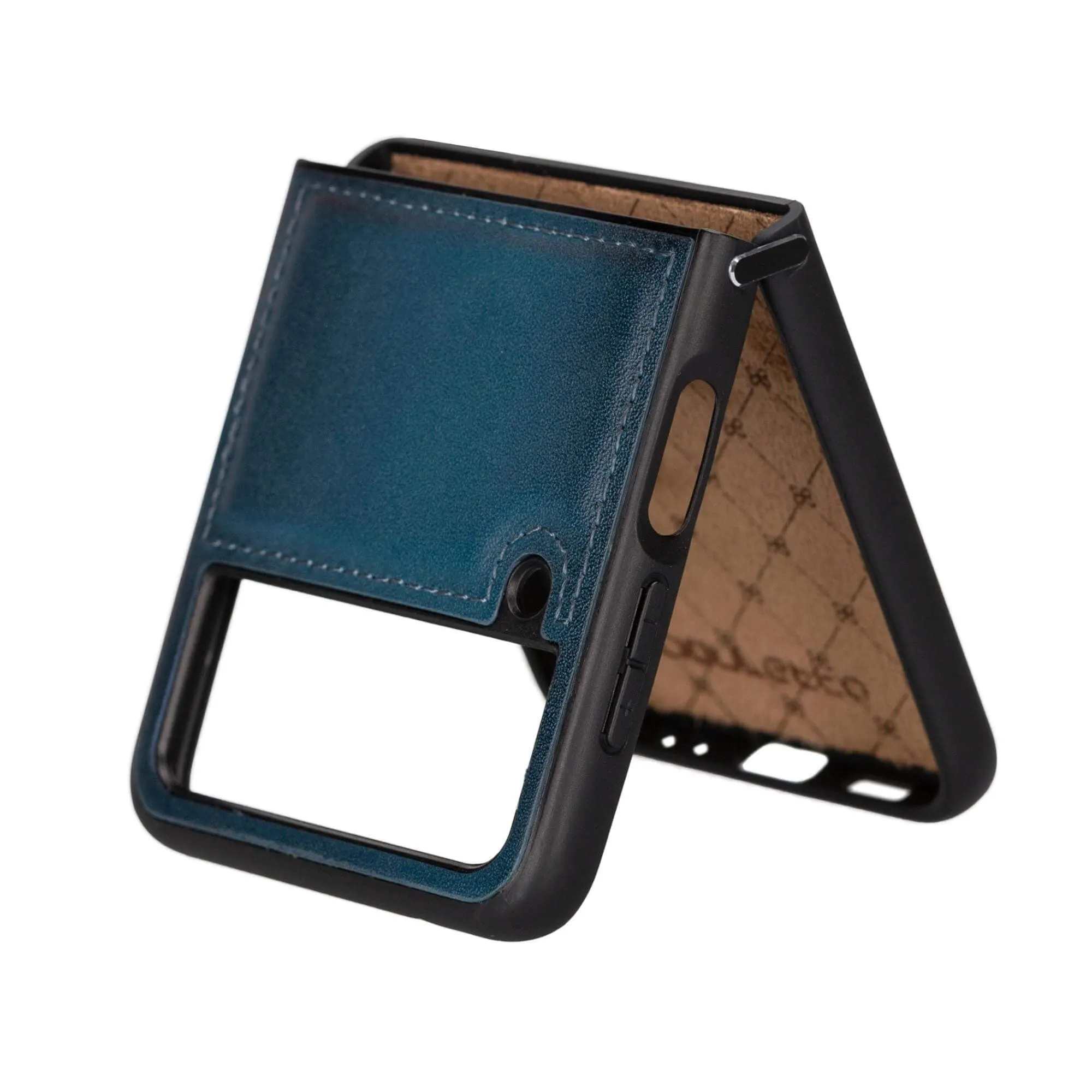 York Samsung Z Flip 4 Leather Back Cover Case